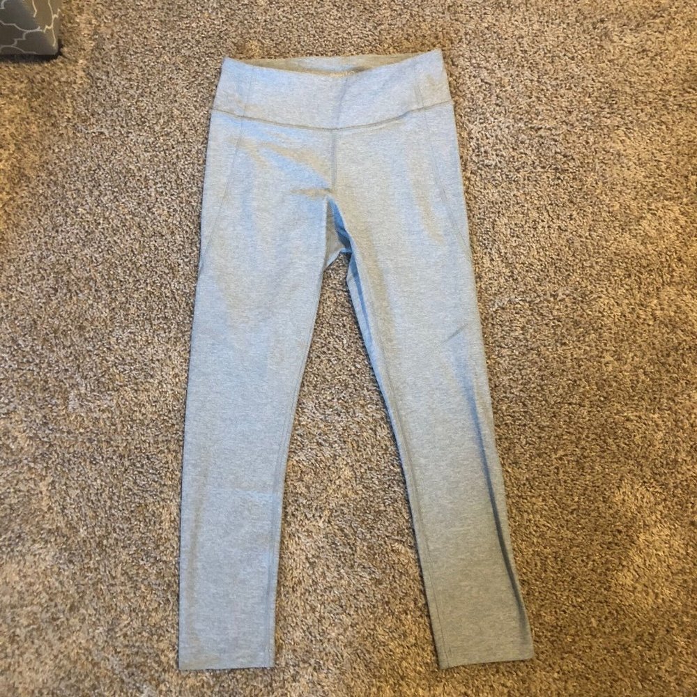 Outdoor Voices Warm Up Leggings Gray Athletic 7/8 Length Size Small S